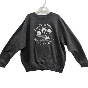 Salty Wave Collection Crew Neck Sweater Women's Size 3XL Holden Beach NC Vacatio